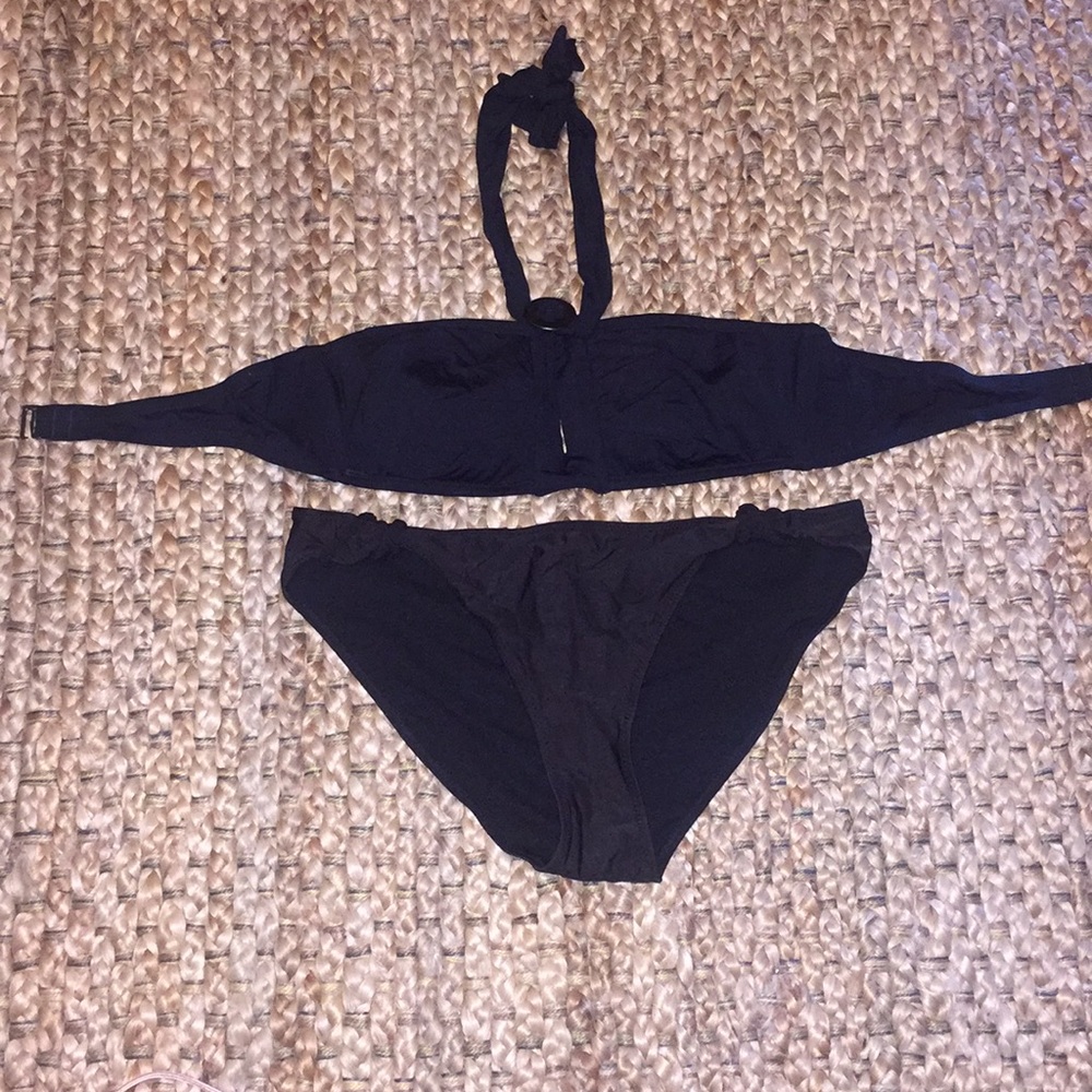 H&M Black halter bikini